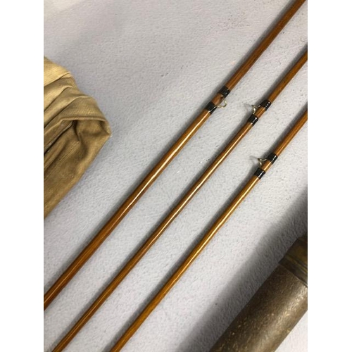 314 - Angling interest , Hardy's Bros 1873 patent fly fishing Rod No 68202 4 section cane rod in original ... 