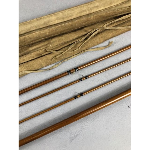 314 - Angling interest , Hardy's Bros 1873 patent fly fishing Rod No 68202 4 section cane rod in original ... 