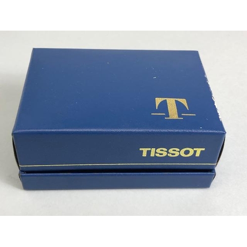 33A - 9ct yellow gold ladies Tissot watch on 9ct tapered bark finish bracelet  approximately 14.98g total,... 