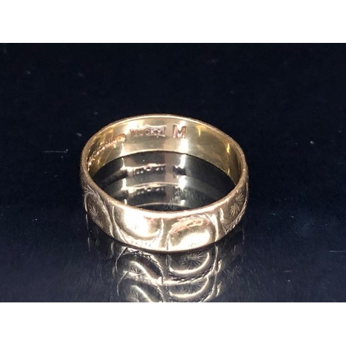 71a - 22ct gold band (marked 916) stamped 