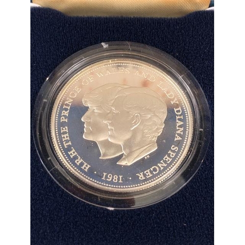 97 - Two Royal Mint silver proof coin, commemorating the Marriage of His Royal Highness the Prince of Wal... 