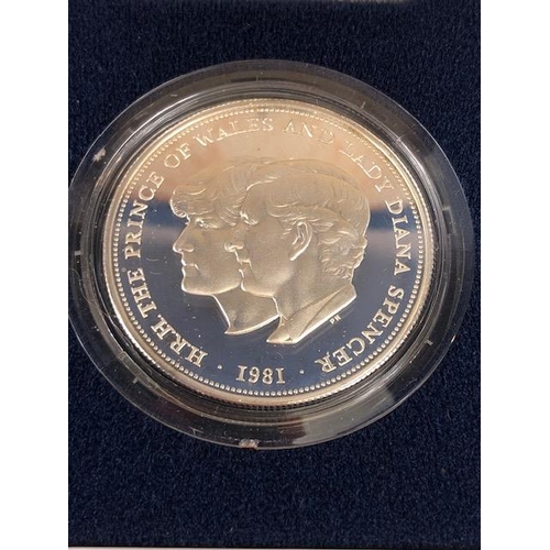 97 - Two Royal Mint silver proof coin, commemorating the Marriage of His Royal Highness the Prince of Wal... 