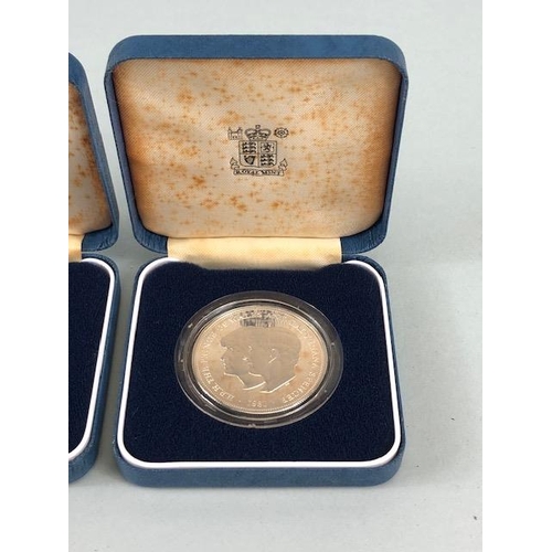 97 - Two Royal Mint silver proof coin, commemorating the Marriage of His Royal Highness the Prince of Wal... 