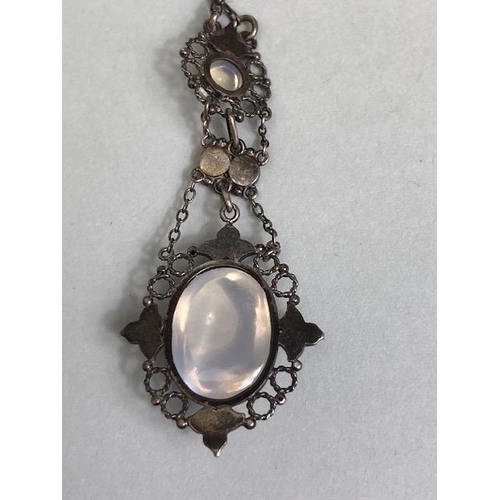 9A - Silver Jewellery, English Hallmarked Slab Ingot pendant and chain approximately 22.68g and a small o... 