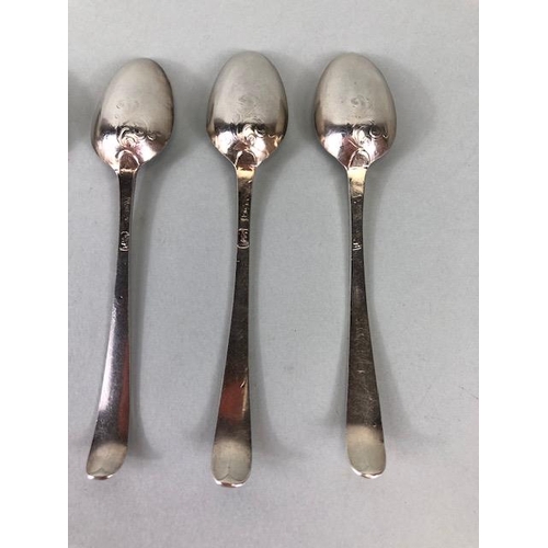 12A - Set of six silver hallmarked spoons approx 12cm in length and total weight 74g