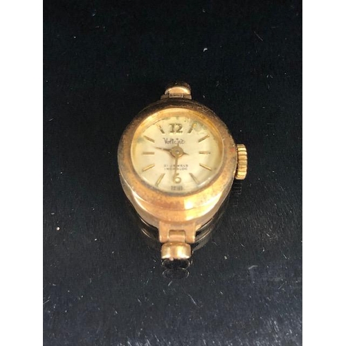 138 - Gold cased cocktail watches, a MILEX 18k gold watch case total weight approx 7.5g & a second 9ct gol... 