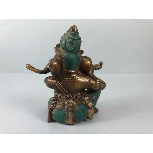 147 - Oriental Deity's, a collection of Chinese and Indian figures in brass soapstone and wood, to include... 