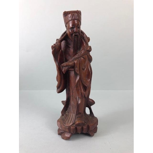 147 - Oriental Deity's, a collection of Chinese and Indian figures in brass soapstone and wood, to include... 