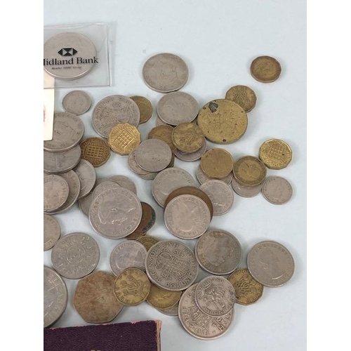 161 - Coin collectors interest, an assortment of mostly British Coins, to include some pre 1947 and some c... 