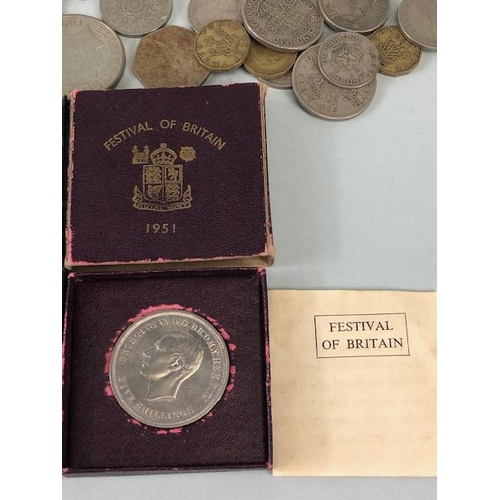 161 - Coin collectors interest, an assortment of mostly British Coins, to include some pre 1947 and some c... 