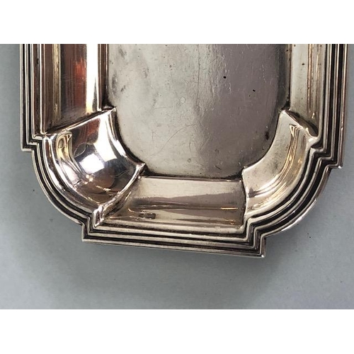 2 - Silver hallmarked Art Deco tray hallmarked for Birmingham by maker A & J Zimmerman Ltd  approx 24 x ... 