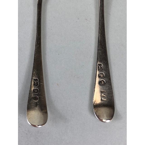 20A - Collection of eleven silver hallmarked teaspoons various makers and dates (total weight approx 121g)