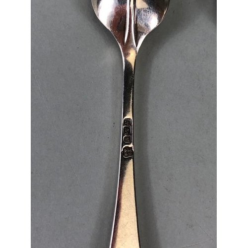 20A - Collection of eleven silver hallmarked teaspoons various makers and dates (total weight approx 121g)