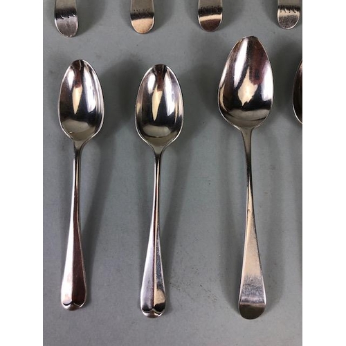 20A - Collection of eleven silver hallmarked teaspoons various makers and dates (total weight approx 121g)