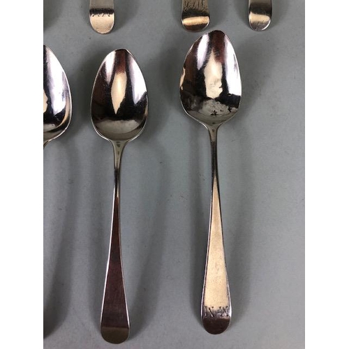 20A - Collection of eleven silver hallmarked teaspoons various makers and dates (total weight approx 121g)