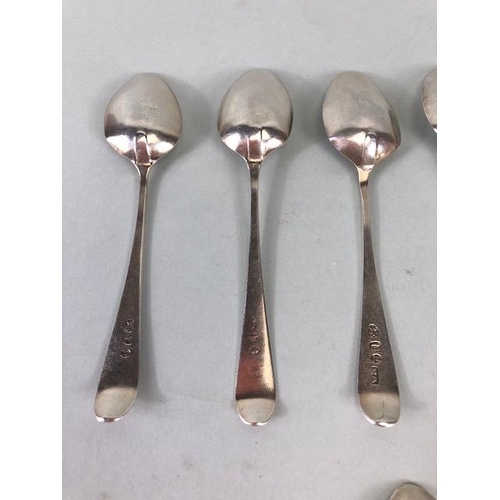 20A - Collection of eleven silver hallmarked teaspoons various makers and dates (total weight approx 121g)