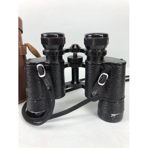 224 - Vintage Binoculars , a pair of WRAY Flight binoculars 9x35 in case, WW1 Era Army and Navy in case, J... 