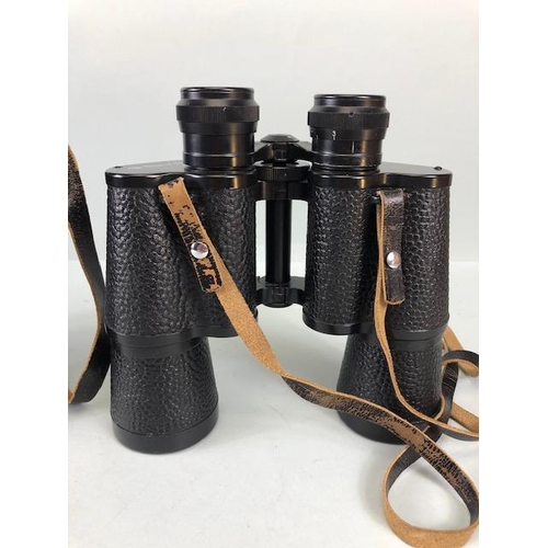 224 - Vintage Binoculars , a pair of WRAY Flight binoculars 9x35 in case, WW1 Era Army and Navy in case, J... 