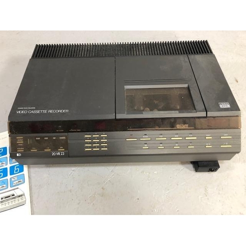 233 - Vintage technology, 1980s Pye VHS video recorder 2000, 20vr23 with instruction book A.F