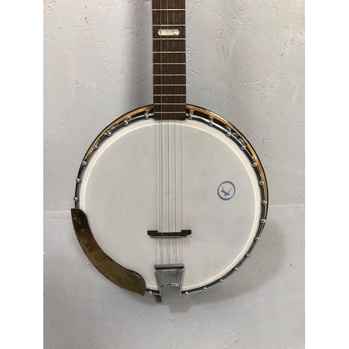 237 - Vintage Banjo. Late 1970s Musima 5 string banjo GDR made, with case