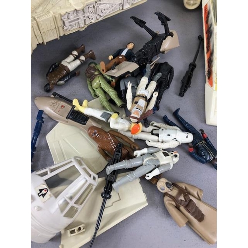 244 - Vintage toys,  Star wars related items from 1979-1983 to include  Millennium Falcon ,X wing Fighter ... 