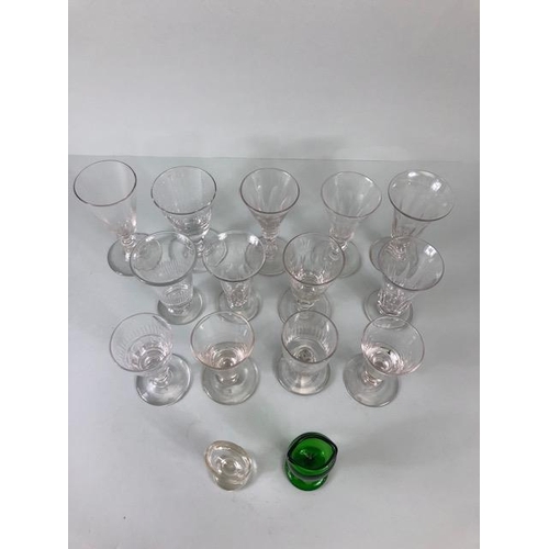 246 - Collection of Antique Glassware to include Rummers and eyebaths (15)