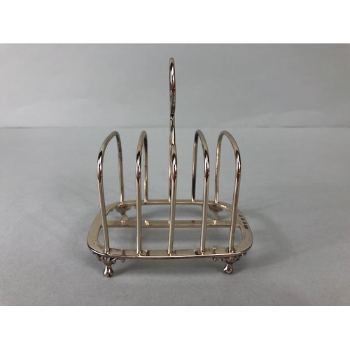 25A - Victorian Silver Hallmarked toast rack hallmarked for Birmingham 1898 maker Hilliard & Thomason appr... 