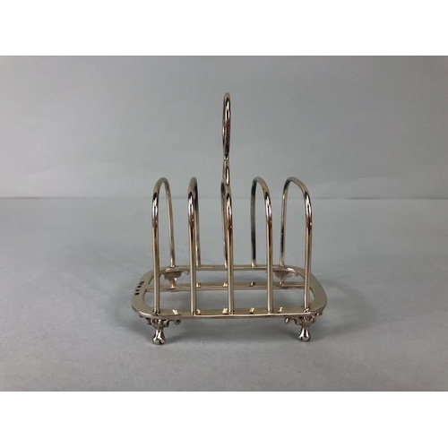 25A - Victorian Silver Hallmarked toast rack hallmarked for Birmingham 1898 maker Hilliard & Thomason appr... 