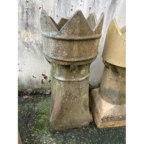 505 - Three ornamental chimney pots