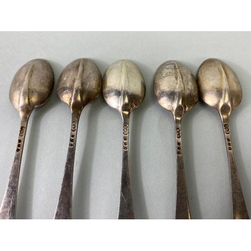 60 - Collection of various hallmarked silver spoons to include rat tail examples (8) approx 148g