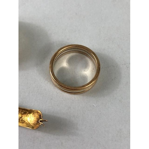 92 - Collection of 9ct Gold items to include rings and some jewellery as found total weight approx 15.5g