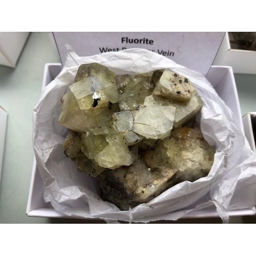 101 - Minerals, Geology ,Crystal interest, collection of Fluorite crystals specimens  from the North of En... 