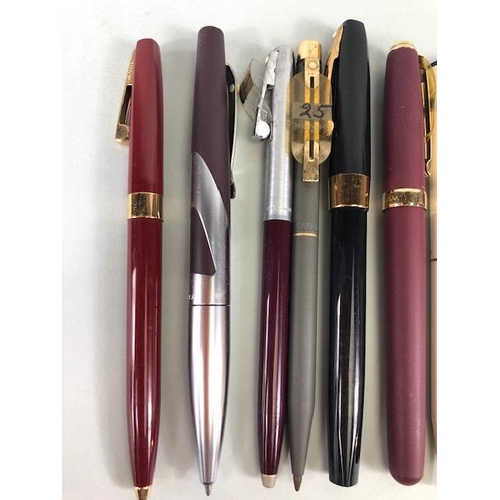 116 - Sheaffer pens, collection of vintage ball point pens from the 1980s  by Sheaffer in varying finishes... 