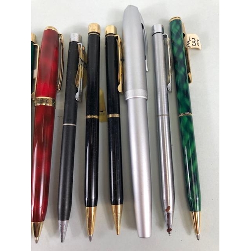 116 - Sheaffer pens, collection of vintage ball point pens from the 1980s  by Sheaffer in varying finishes... 