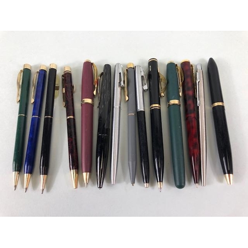 121 - Sheaffer pens, collection of 1980s Sheaffer ball point pens in various designs new old stock (not te... 