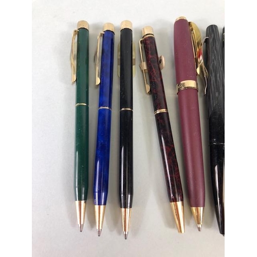 121 - Sheaffer pens, collection of 1980s Sheaffer ball point pens in various designs new old stock (not te... 