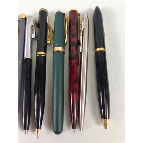 121 - Sheaffer pens, collection of 1980s Sheaffer ball point pens in various designs new old stock (not te... 