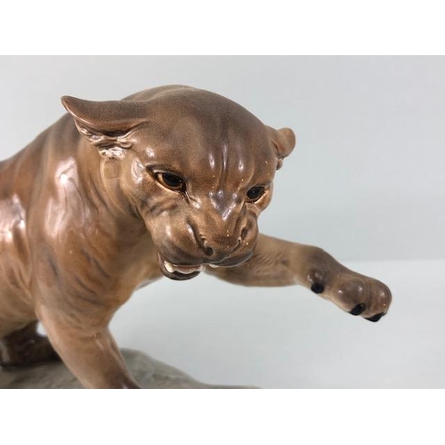 125 - Beswick England ceramic Puma number 1702, stamp on base Beswick B4 England along with impressed mark... 