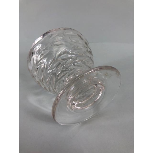 140 - Art Glass, 1930s Brierley glass posy vase designed by Constance Spry, etched signature to base, appr... 