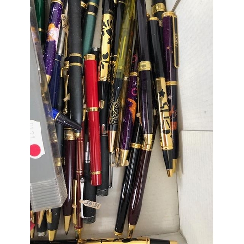 159 - Vintage Pens, large quantity of quality ball point pens fountain pens and propelling pencils, the ma... 