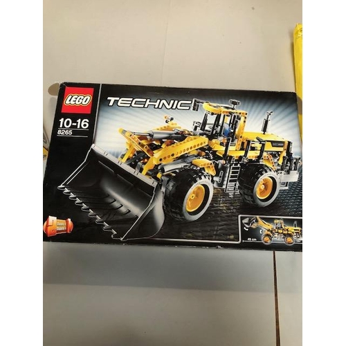 166 - Lego, two boxed Lego building sets numbers 6753 creator and 8265 technics Bulldozer, along with a qu... 