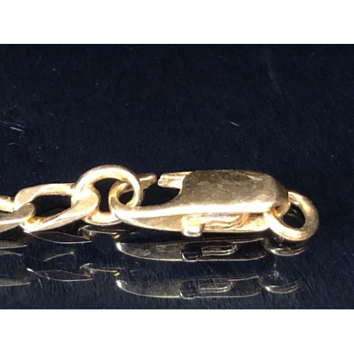 19 - 18ct gold curb link bracelet approx 18cm in length and 4.7g (A/F)