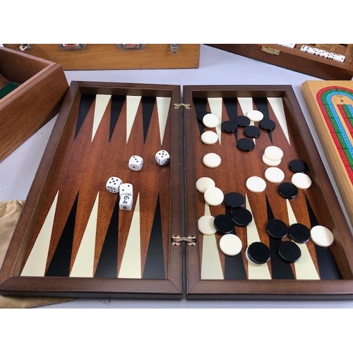 204 - Vintage Games, selection of vintage wooden and other games from the 1980s  to include Back gammon, P... 