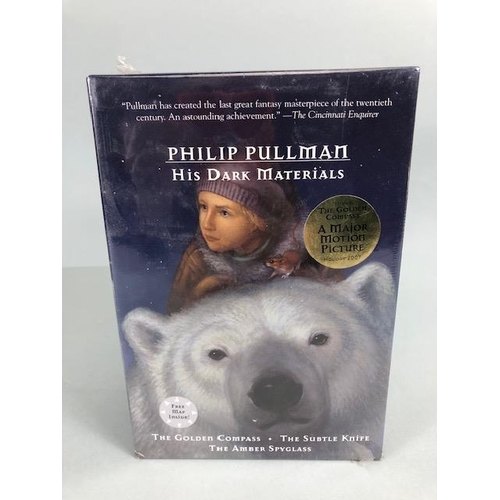 213 - Books: Philip Pullman, His Dark Materials three book published by Alfred A. Knopf American version s... 