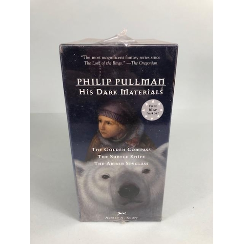 213 - Books: Philip Pullman, His Dark Materials three book published by Alfred A. Knopf American version s... 