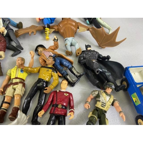 216 - Vintage collectable action figures mostly from the DC and Marvel Universe but to include Star trek s... 