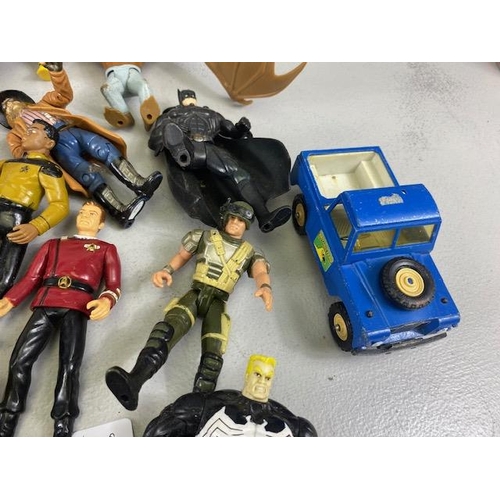 216 - Vintage collectable action figures mostly from the DC and Marvel Universe but to include Star trek s... 