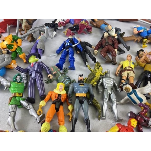 216 - Vintage collectable action figures mostly from the DC and Marvel Universe but to include Star trek s... 