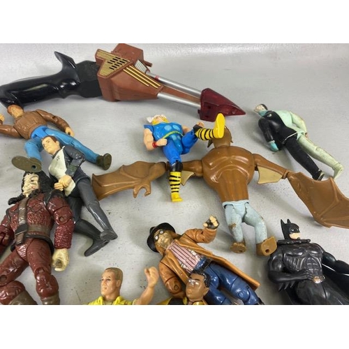 216 - Vintage collectable action figures mostly from the DC and Marvel Universe but to include Star trek s... 