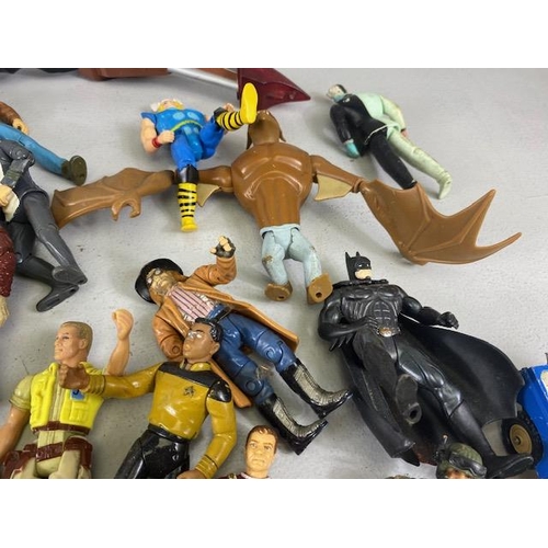 216 - Vintage collectable action figures mostly from the DC and Marvel Universe but to include Star trek s... 